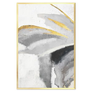 Nástenný ručne maľovaný obraz JohnsonStyle The Golden Mariposa, 63 x 93 cm