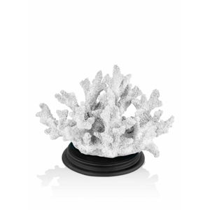 Biela dekoratívna soška korálu The Mia Coral, 27 x 17 cm