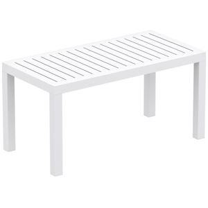 Biely záhradný konferenčný stolík Resol Click-Clack, 90 x 45 cm