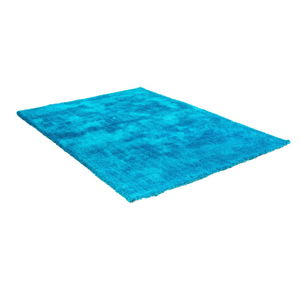Modrý koberec s prímesou bavlny Cotex Donare, 90 × 160 cm