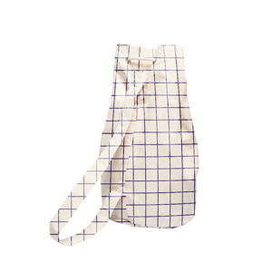 Jednoduchý látkový vak Linen Couture Simple Squares, šírka 40 cm