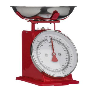 Červené kuchynské váhy Premier Housewares, 22 x 26 cm