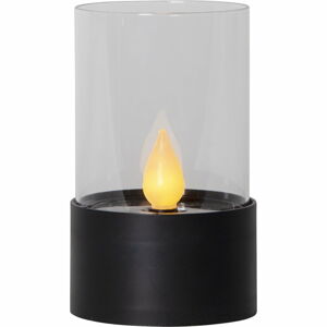 Čierna LED vonkajšia svetelná dekorácia Best Season Puloun, výška 13,5 cm