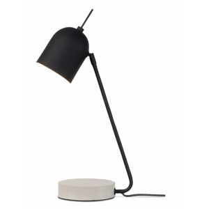 Čierno-sivá stolová lampa s kovovým tienidlom (výška 57 cm) Madrid – it's about RoMi