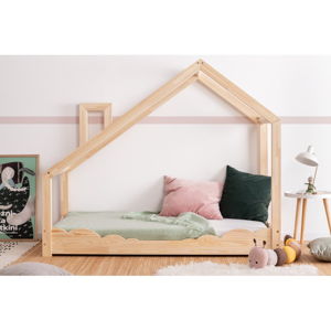 Domčeková posteľ z borovicového dreva Adeko Luna Drom, 100 x 190 cm