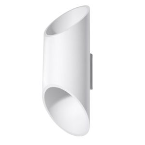 Biele nástenné svietidlo Nice Lamps Nixon, dĺžka 30 cm