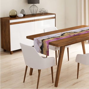 Behúň na stôl Minimalist Cushion Covers Pink Gold, 140 x 45 cm