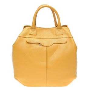 Žltá kožená kabelka Isabella Rhea