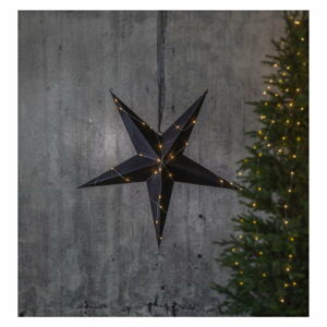 Čierna vianočná svetelná dekorácia Star Trading Velvet