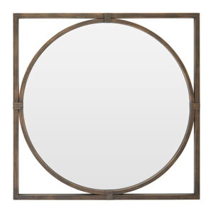 Nástenné zrkadlo s kovovým rámom v bronzovej farbe Premier Housewares Jair