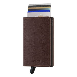 Hnedá kožená peňaženka s puzdrom na karty Secrid Elegance
