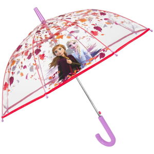 Transparentný detský dáždnik odolný proti vetru Ambiance Frozen, ⌀ 74 cm
