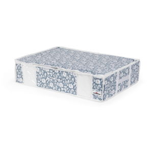 Modrý vakuový úložný box na oblečenie pod posteľ Compactor Signature Vicky 3D Vacuum Bag, 145 l