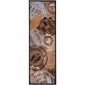 Hnedý kuchynský behúň Zala Living Coffee Stamp, 50 × 150 cm