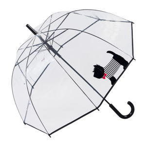 Transparentný dáždnik s rukoväťou Ambiance Cute Dog, ⌀ 85 cm