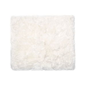 Biely koberec z ovčej kožušiny Royal Dream Zealand, 130 × 150 cm