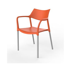 Sada 2 oranžových záhradných stoličiek Resol Splash