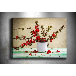 Nástenný obraz na plátne Tablo Center Red Flowers, 40 × 60 cm