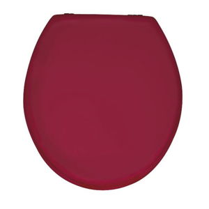 Leskločervené WC sedadlo Wenko Prima, 41 x 38 cm