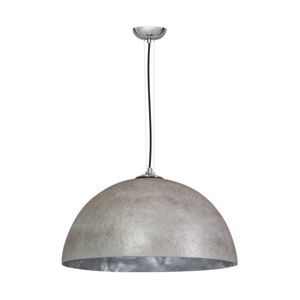 Sivo-strieborné stropné svietidlo ETH Mezzo Tondo, ⌀ 50 cm
