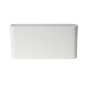 Biele nástenné svietidlo SULION New Era, 17,5 × 9 cm