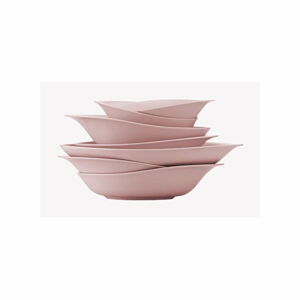 29-dielna súprava ružového porcelánového riadu Kütahya Porselen Rose