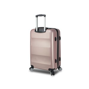 Ružový cestovný kufor na kolieskach s USB portom My Valice COLORS LASSO Medium Suitcase