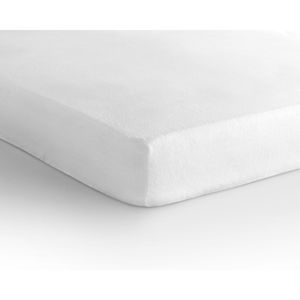 Biela elastická plachta Sleeptime Molton, 180 x 200/220 cm