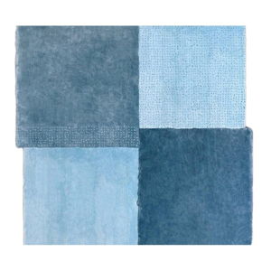 Modrý koberec EMKO Over Square, 200 × 207 cm