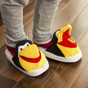 Detské papuče InnovaGoods Fluffy Slippers Penguin, veľkosť L