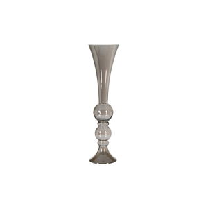 Strieborná ručne vyrábaná krištáľová váza Santiago Pons Classy, výška 71 cm