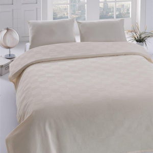 Prikrývka cez posteľ Orgu Cream, 160x235 cm