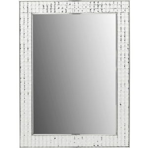 Nástenné zrkadlo Kare Design Crystals Chrome, 80 × 60 cm