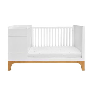 Biela variabilná detská posteľ BELLAMY UP, 70×120 cm
