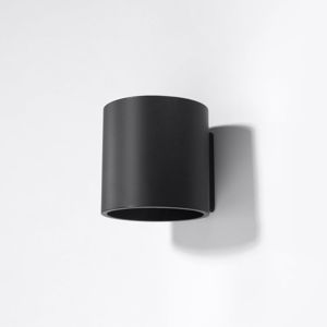 Čierne nástenné svietidlo Nice Lamps Roda