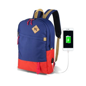 Modro-červený batoh s USB portom My Valice FREEDOM Smart Bag