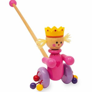 Drevená ťahacia hračka Legler Queen