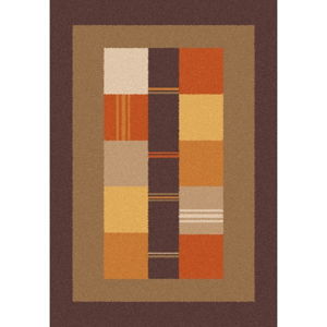 Hnedo-oranžový koberec Universal Boras Donno, 133 x 190 cm