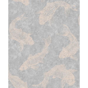 Sivá nástenná tapeta Graham & Brown Pisces Slate, 0,52 x 10 m