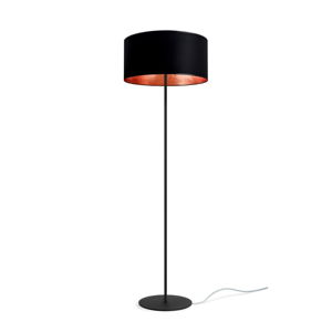 Čierno-medená stojacia lampa Sotto Luce Mika, ⌀ 40 cm