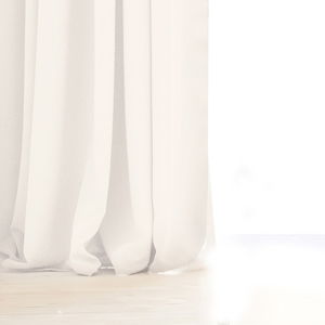 Biely záves DecoKing Pierre, 140 x 270 cm