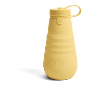 Žltá skladacia fľaša Stojo Bottle Mimosa, 590 ml