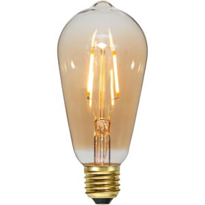 Teplá LED/filamentová žiarovka E27, 1 W Plain Amber – Star Trading