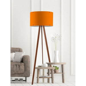 Oranžová stojacia lampa Woddy