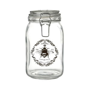 Sklenená úložná dóza Premier Housewares Queen Bee, 1700 ml