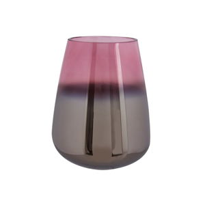 Ružová sklenená váza PT LIVING Oiled, výška 23 cm