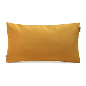 Žltá obliečka na vankúš so zamatovým povrchom Mumla Velvet, 30 x 50 cm