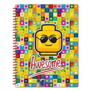 Zošit so špirálovou väzbou LEGO® Iconic Awesome, 96 strán