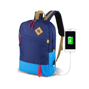 Modrý batoh s USB portom My Valice FREEDOM Smart Bag Mavi