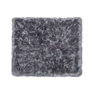 Sivý koberec z ovčej kožušiny Royal Dream Zealand, 130 × 150 cm